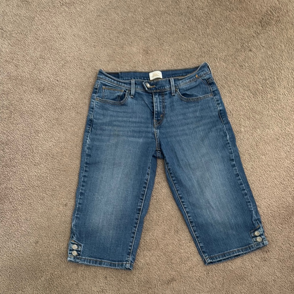 Levi’s San Francisco Women's Blue Denim Capri Jeans (Vintage)